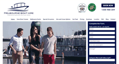 Desktop Screenshot of melbourneboathire.com.au